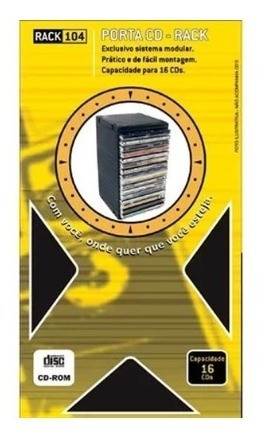 Rack Newness Capacidade 16 Cd´s 0