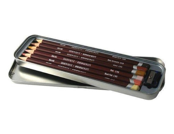 Lapices Coloursoft Skintones Tonos Piel Derwent X6 Lata 0