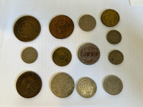 Lote 13 Moedas Antigas 0