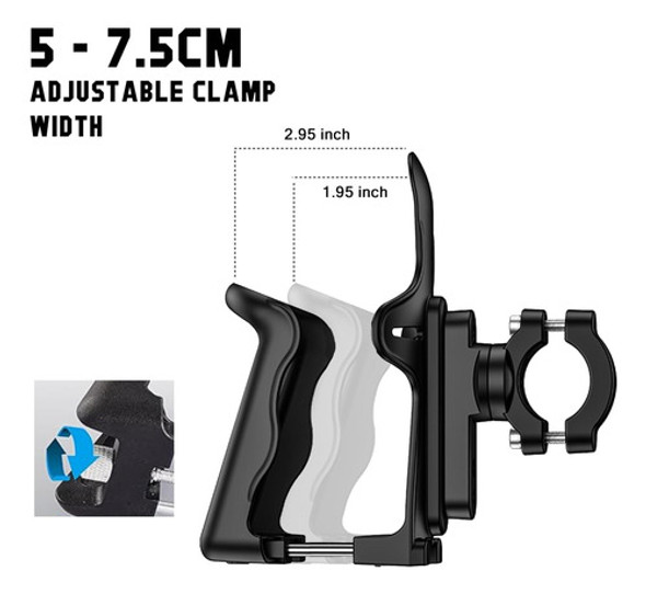 Soporte Para Botella Para Bicicleta Plastico Acero Nailon 1