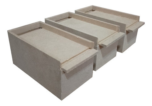 Caja Fibrofacil 5x10x5 Tapa Corrediza  Souvenirs X10un 1