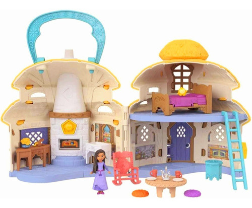 Wish Casa De Asha Plegable Con Muñeca Y Mas De 15 Accesorios 1