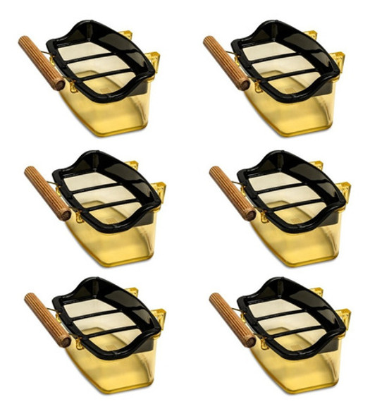 Kit 6 Unidades Comedouro Vip Com Poleiro Luxo 0