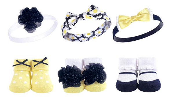 Diademas Y Calcetines Para Bebe Hudson Baby Daisy 0