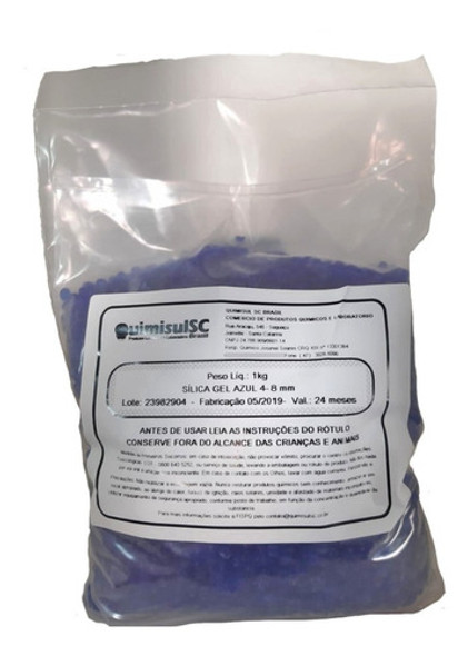 Sílica Gel Azul - Pacote De 8 Kg - Grânulos De 4-8 Mm 0