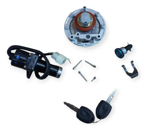 Kit Llave Contacto Cerradura Tapa Zanella Rx 150 Z6 Original 1