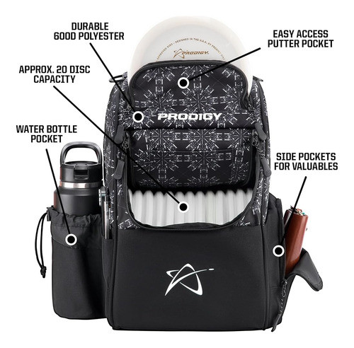 Mochila De Golf Prodigy Disc Ascent Disc | Bolsa De Golf De 1