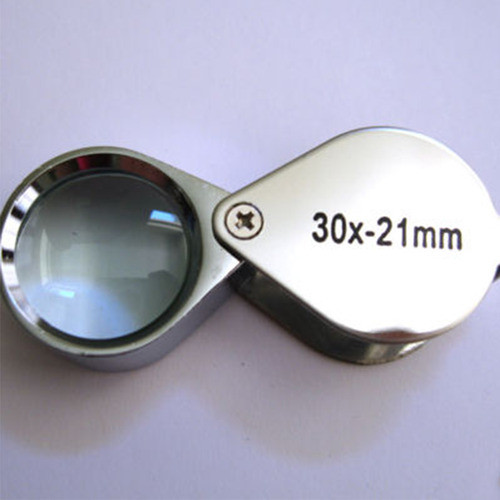 Bolso De Lupa De Joias, 10x 20x, Lente De Lupa, Prata 1