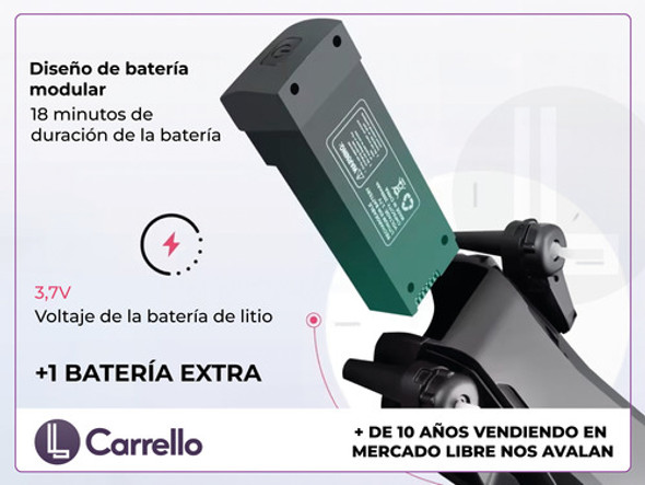 Drone Carrello Z908 720p Hd 2.4ghz Control Plegable 2 Bat 1