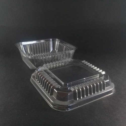 Contenedor Cuadrado C/tapa 10x10x4 - 300 Unidades. 1