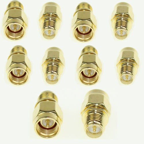 Jack Macho Del Paquete 10 Pcs Sma Rp-sma Hembra Enchufe Rf C 0