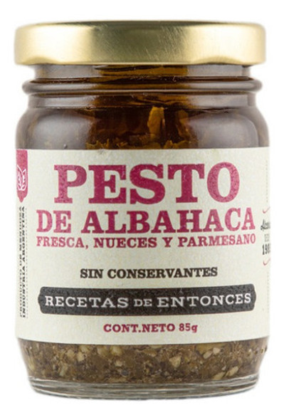 Pesto De Albahaca Recetas De Entonces 85 G 0