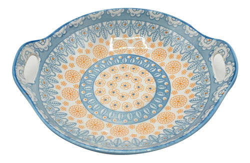 Bandeja Redonda Con Asas Ceramica 0