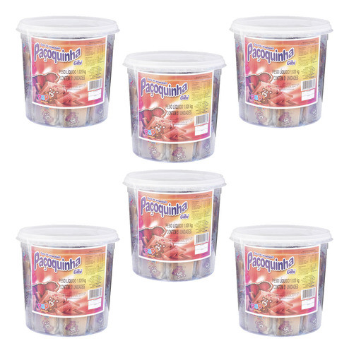 6 Potes Doce Tradional Paçoquinha Festa Junina Covizzi 1 Kg 0
