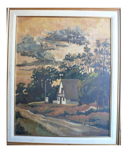 Oleo Sobre Lienzo Con Marco Obra Original De Marcela Corti 1