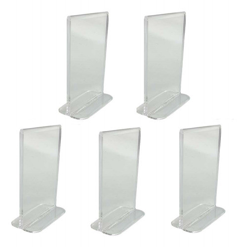 5 Porta Menu De Acrilico 10cm X 15cm X 3mm (a6) Mtc 0
