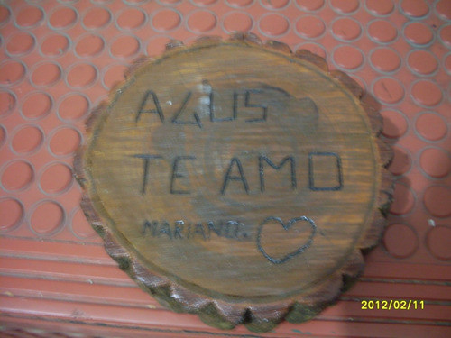 Trozo De Tronco De Arbol  Tallado Y Barnizado 0