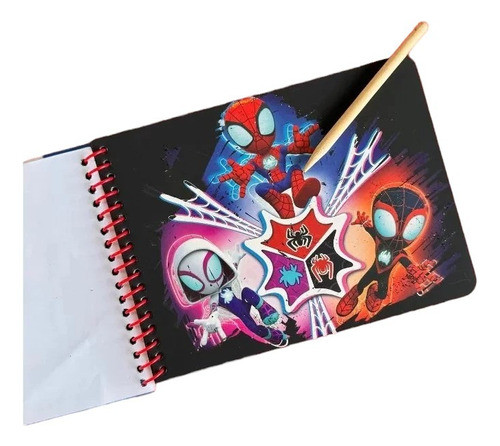 Scratch Wow Lapiz Magico Para Colorear Dibujos Spiderman 1