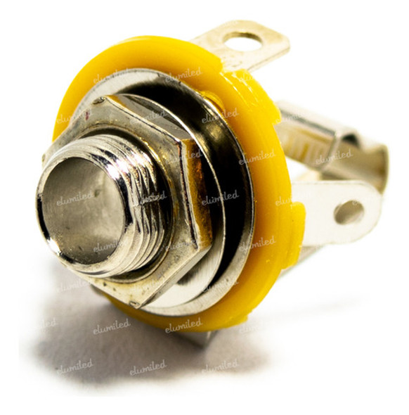 Conector Audio Jack 1/4 (6.5mm) Mono Para Chasis X1 0