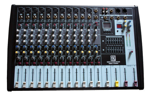 Consola/mixer 12 Canales + Entrada Usb - Gma-1208u 0
