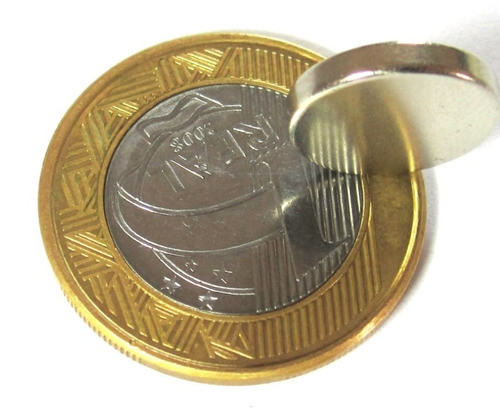 Imã De Neodímio Disco 14mm X 2mm * 20 Peças * 14x2 Mm 1