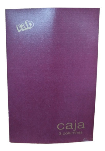 Libro Contable Caja Rab 3 Col 2233/c3 Tapa Flex Gde 22x32 0