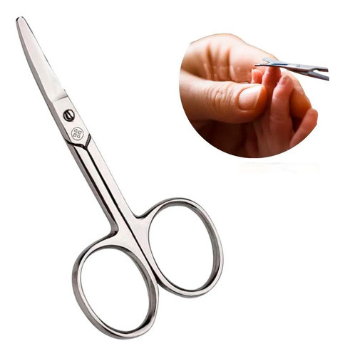 Tijera Punta Curva Mundial Corta Uñas Bebe Infantil Bc307 0