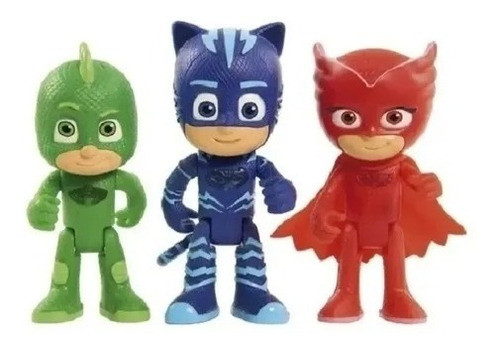 Muñecos  Pjmasks Articulados  Packs 3 Para Niños Con Luz 0
