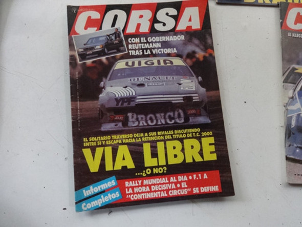 Lote 7 Corsa Revista Auto Antiguo Tc2000 Renault Fuego Tc 1