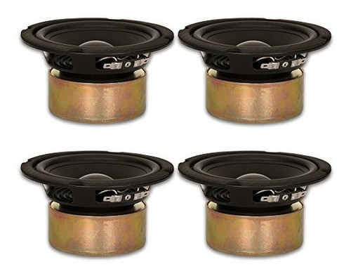 4 Goldwood Sonido Gw5028s Blindado 525 Cada Woofers De 130 W 0