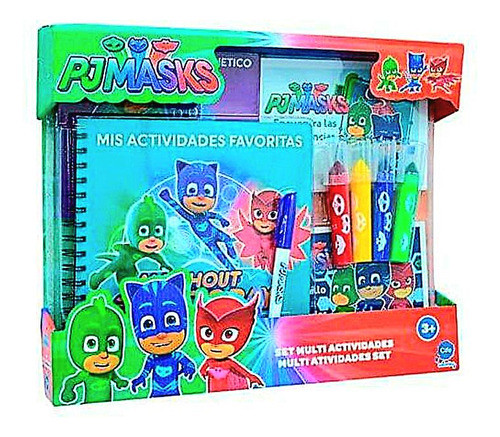 Kit De Multiactividades De Los Pj Masks Cont 11 Piezas Juego 0