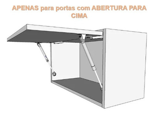 Kit 4 Pistão A Gás Portas Móveis Armários Diversos 150n 15kg 1