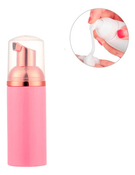 Frasco Pump P / Fazer Espuma E Higienizacao Facial 50ml Rosa 0