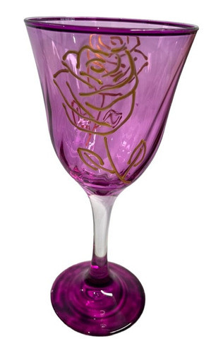 Taça Pomba Gira Lírio Rosa Roxa Super Luxo - Vidro 0