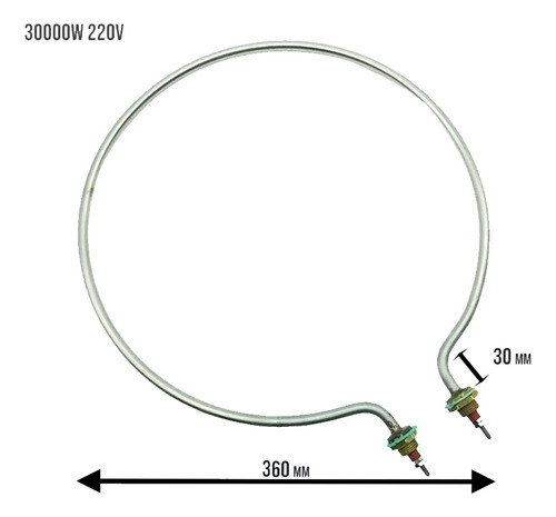 Resistência Panela Cerveja Artesanal 3kw X 220v + Pino Plug 1