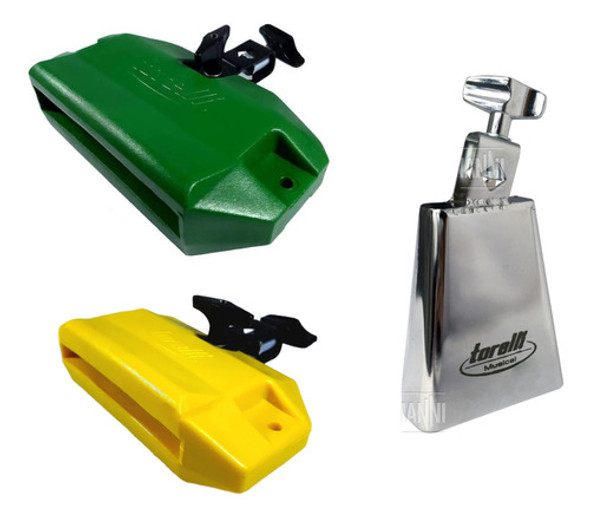 Par Bloco Sonoro Agudo + Jam Block Grave + Cowbell 4 0
