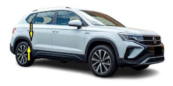 Vw Taos Fender Moldura Puerta Trasera Derecha Original Vw 0