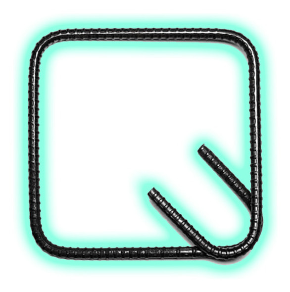 50 Estribos Obra / Construccion 10x10 6mm Conformado 0