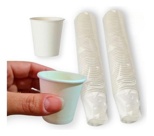 Copo Biodegradável De Papel Para Cafe De 50ml Pct Com 100und 0