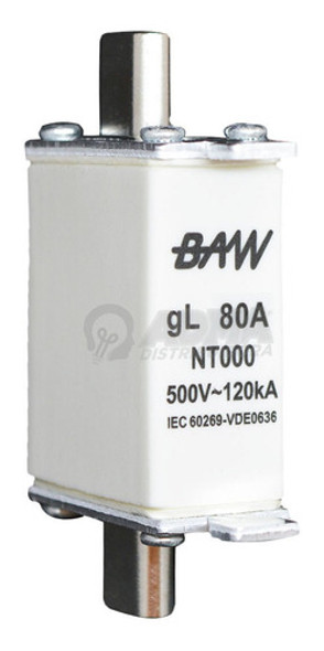 Fusible Baw Nh T000 80a 500v Gl 120ka 0
