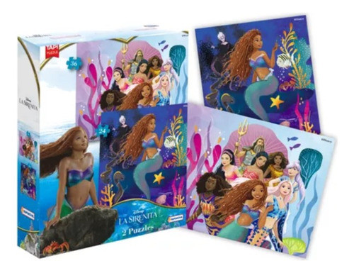 Puzzle X 2 La Sirenita 1