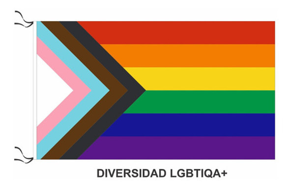 Bandera Lgbtiqa+ Diversidad Arcoiris Lgbt 120 X 70cm 0