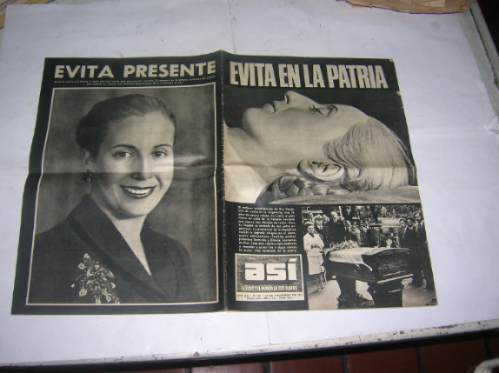 Asi 1974 Evita En La Patria Cadaver Embalsamado Martir Eva 0