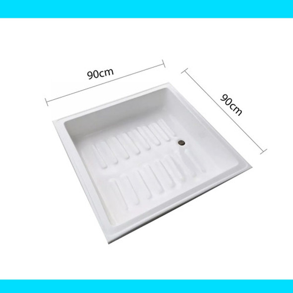 Receptaculo Plato Piso Baño 90x90 Rectangular 1