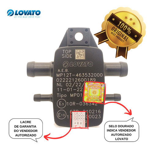 Sensor Map Gnv 12mm Lovato Original + Nf-e + Envio Imediato 1