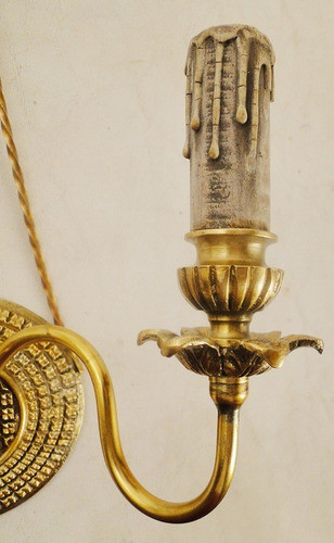 Antiguo Aplique Lámpara Imperio1283 Arte Antica Antiguedades 1