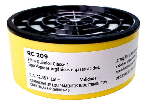 Cartucho Com Filtro Rc209 Ca 42.557 Carbografite 0