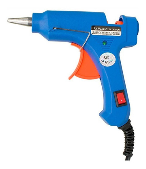 Pistola Encoladora Silicona Eléctrica 20w Barra Fina 0