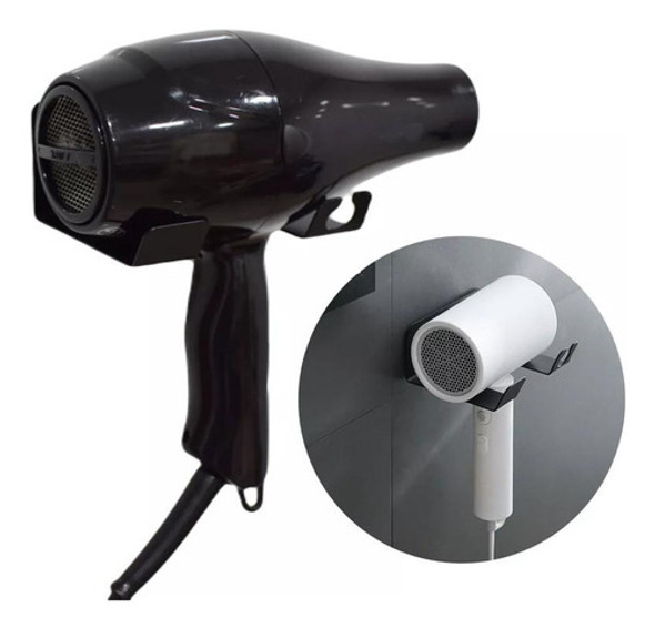 Suporte Porta Secador Cabelo E Cabo Fixa Na Parede Sem Furos 1