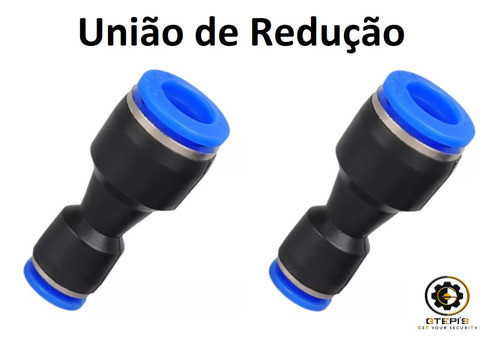 10 -conexões Pneumática União Emenda Com Redução 12mm X 10mm 1